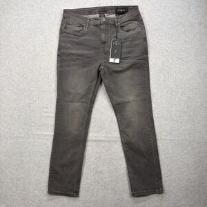 The Perfect Jean NYC Pants Mens 36x32 Miner Grey Slim Thick Stretch Flex NEW